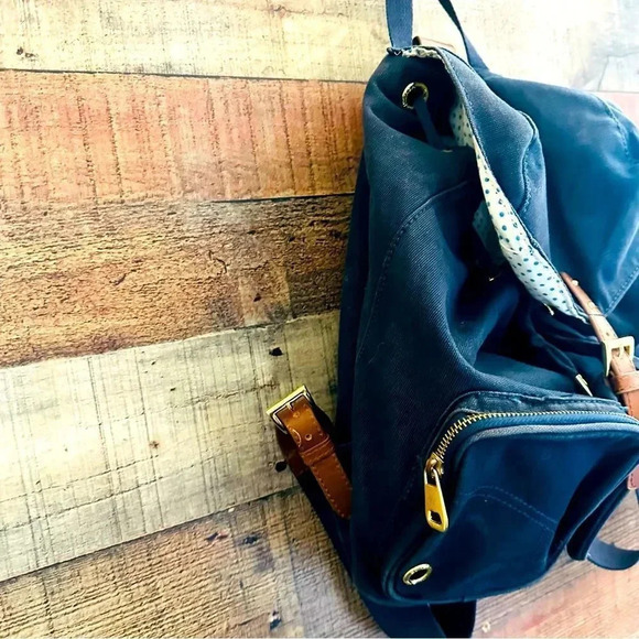 Unisex Superga Navy Canvas Backpack main image 13